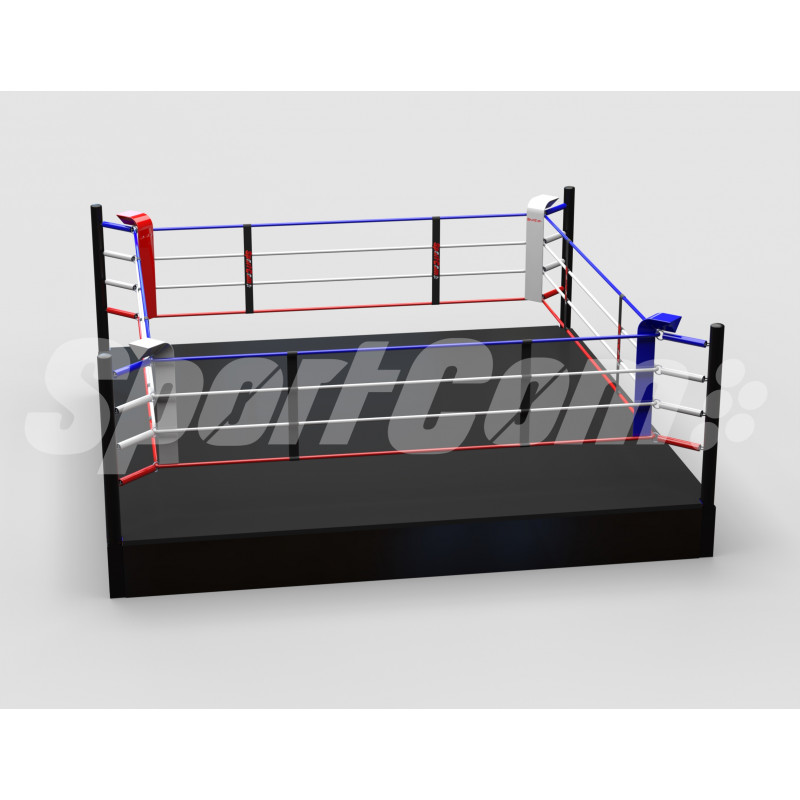 Ring de boxe pro training avec podium 50cm