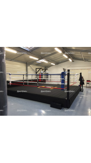 ring de boxe sur podium de 50cm, 5m ext, 4m int pour les clubs et  collectivités