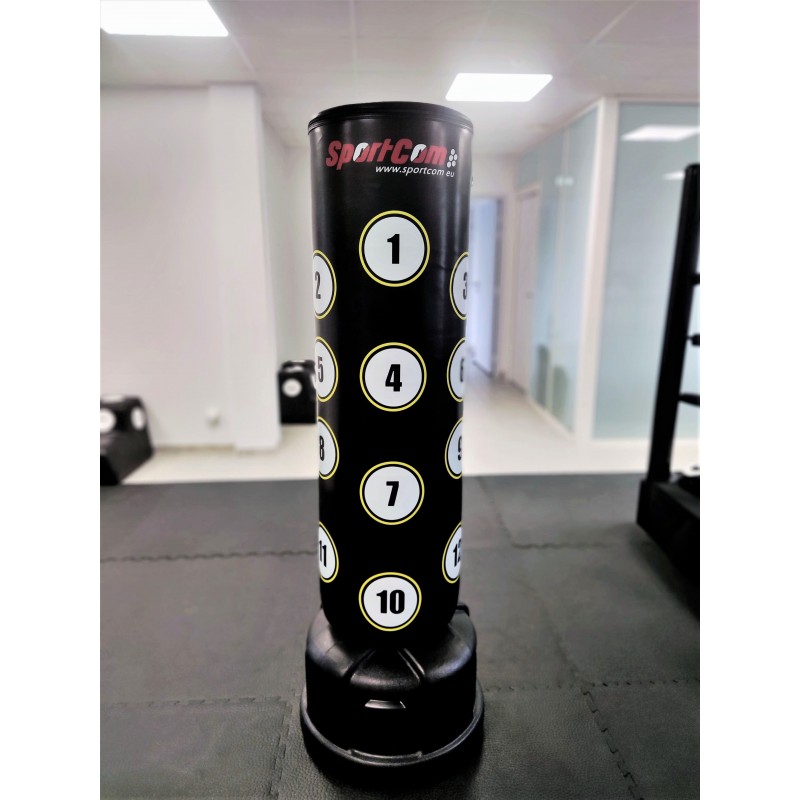 Freestanding punching bag with targets