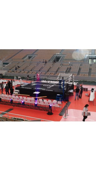 Empty Boxing Ring View Corner White Ropes Stock Photos - Free &  Royalty-Free Stock Photos from Dreamstime