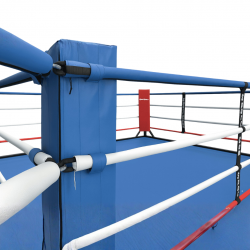 Training boxing ring ropes...